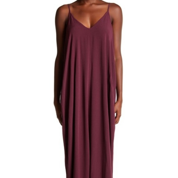 Love Stitch Dresses & Skirts - Love Stitch Burgundy Gauze Maxi Dress S/M NWT